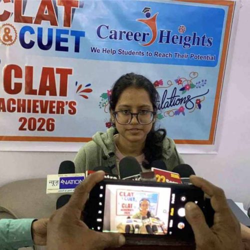 CLAT CUET 2026 achievers from Career Heights Gaya coaching institute, Bihar