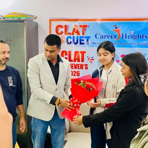 CLAT CUET 2026 achievers from Career Heights Gaya coaching institute, Bihar